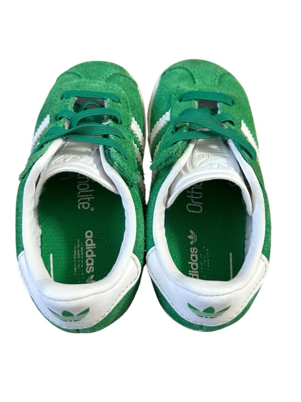 Adidas Gazelle Toddler Shoes Size 8K Green Suede Sneakers IH0363 - Picture 3 of 7